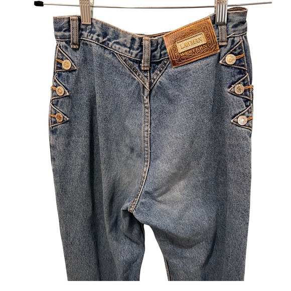 Lawman Jeans World Class Western Denim Womenswear Button Accent Sz - Picture 6 of 16